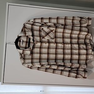 Just Polly, New York plaid flannel shirt
